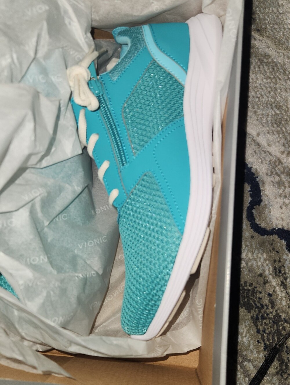 Vionic Teal Lyla Lace-Up Women’s Athletic Sneakers. Sz 10 W. NIB - Picture 7 of 7